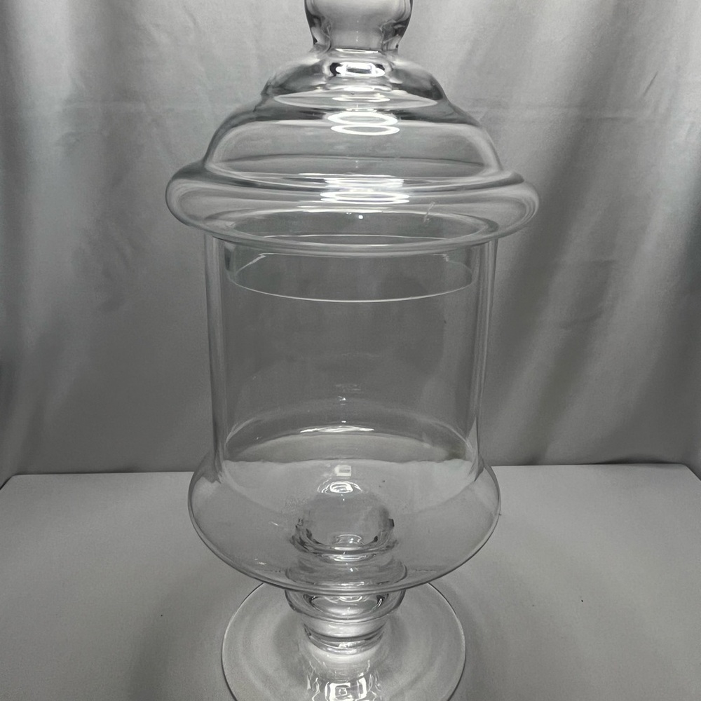 Glass Apothecary Jar with Lid - Clear